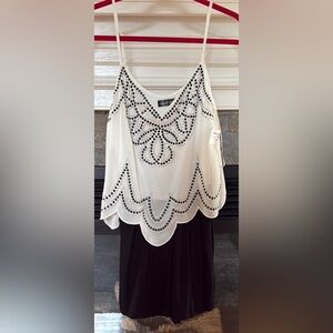 💰SALE NWT Chic Black and Ivory Romper